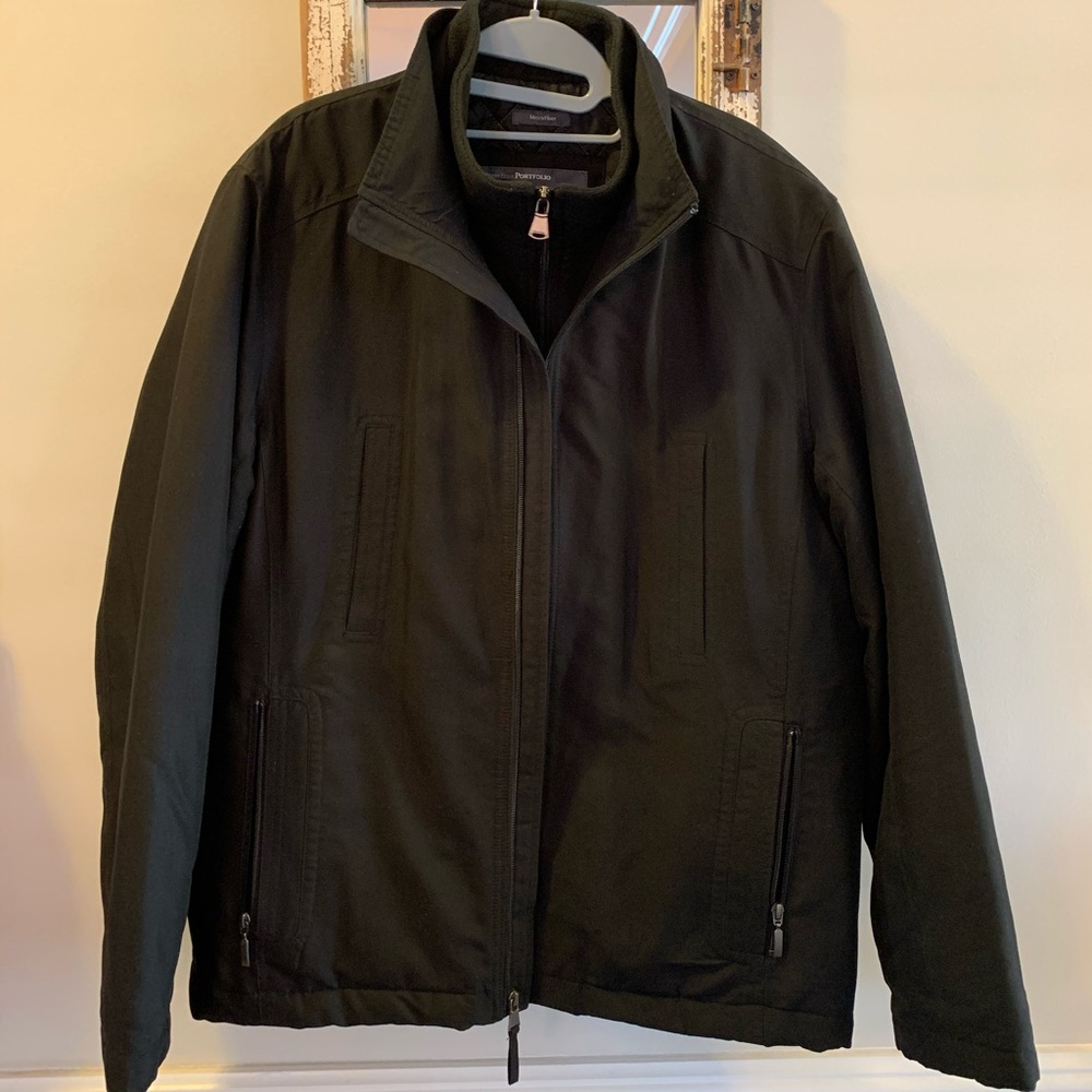 Perry Ellis Portfolio Microfiber Coat